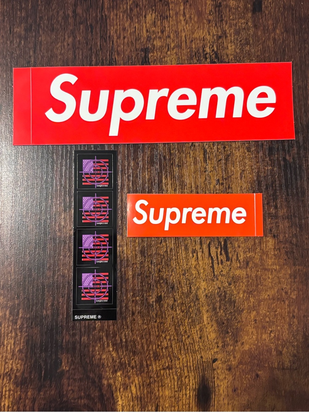 Supreme Target Black Mini Stickers By Myles Underwood FW25 + Mini Red Box